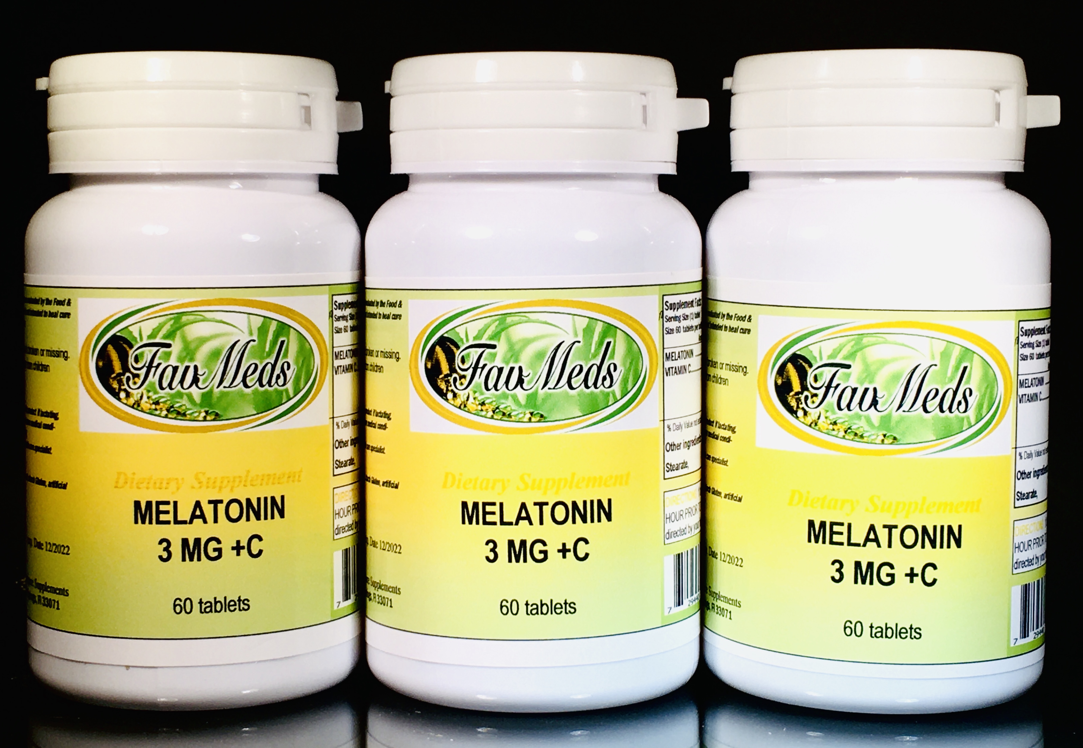 Melatonin 3mg - 180 (3x60) tablets